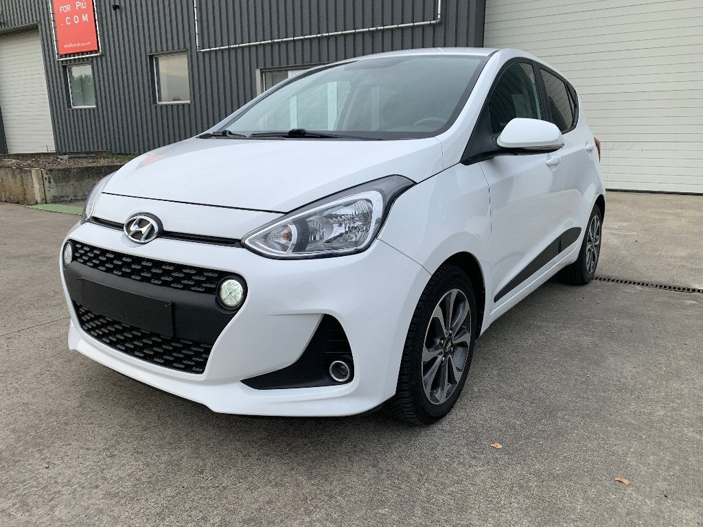TOPSTAAT!!! HYUNDAI I10 SKY 1.0 BENZINE/AUTOMAAT/NAVI/AIRCO, Auto's, Dealer onderhouden, Wit, 5 zetels, 5 deurs