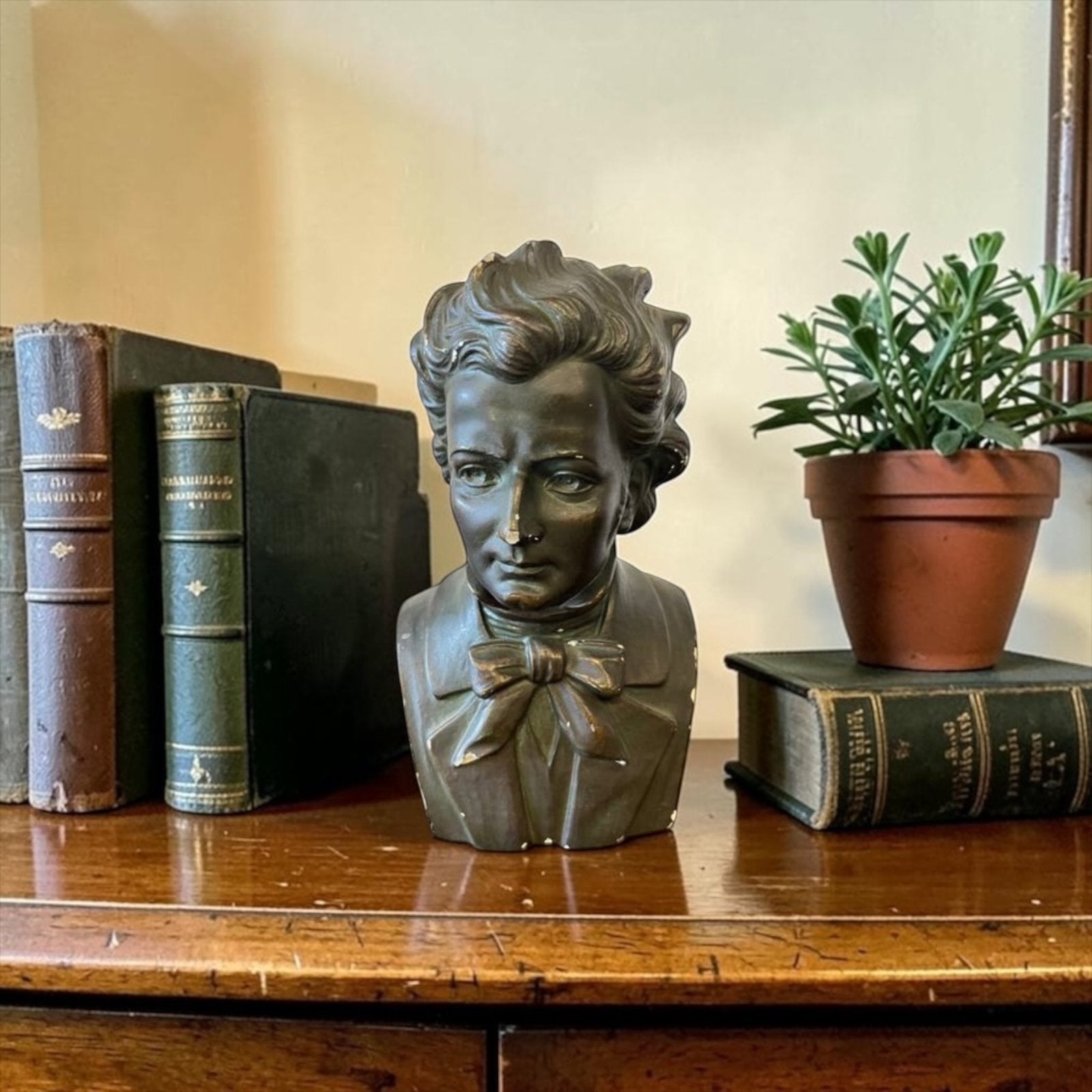 vintage boekhouder / decoratie beeld  Franz Schubert, Antiek en Kunst, Kunst | Overige Kunst, Verzenden