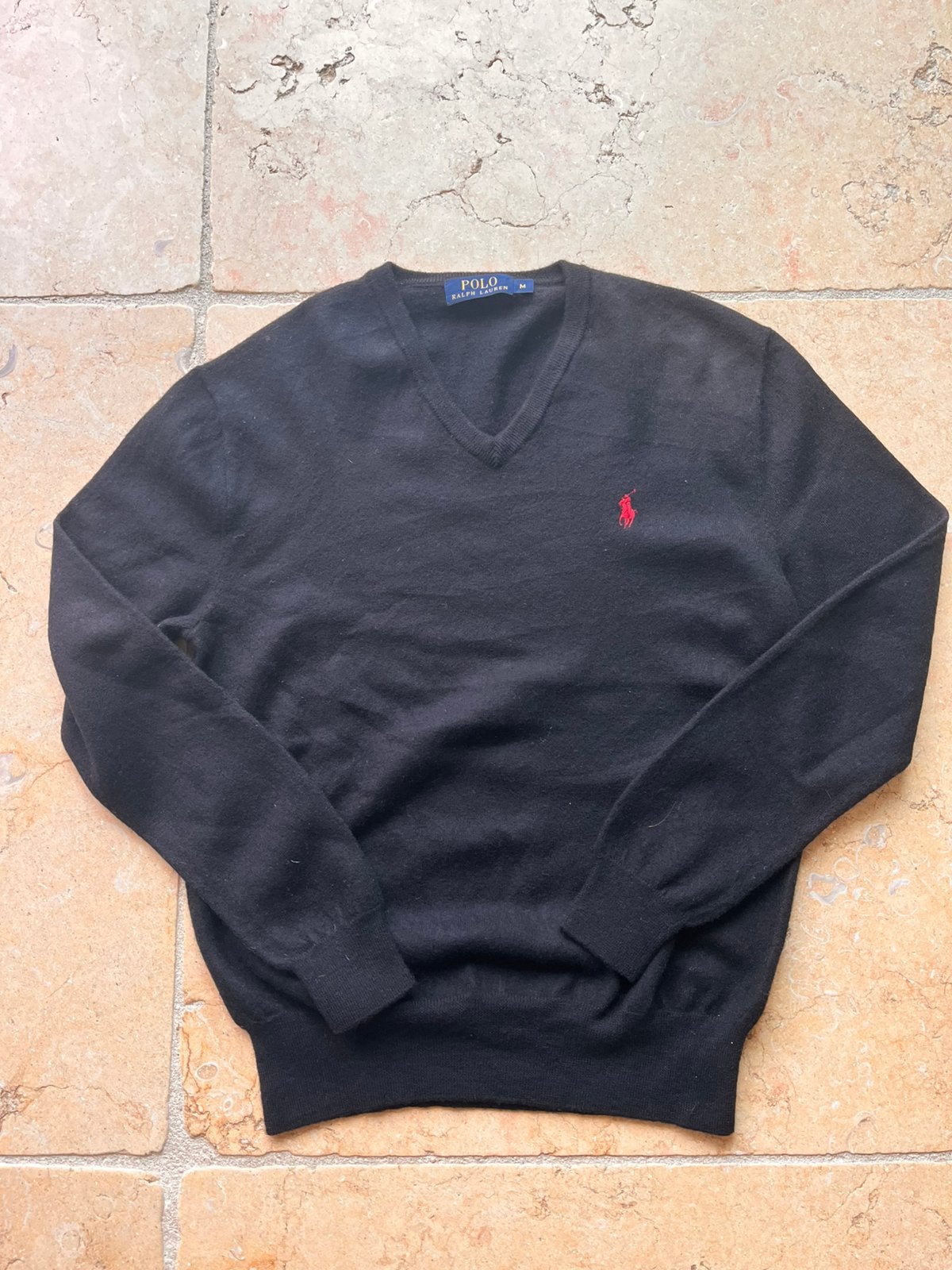 Ralph Lauren Sweater - Maat M, Kleding | Heren, Truien en Vesten, Ophalen of Verzenden, Zo goed als nieuw, Maat 48/50 (M), Zwart