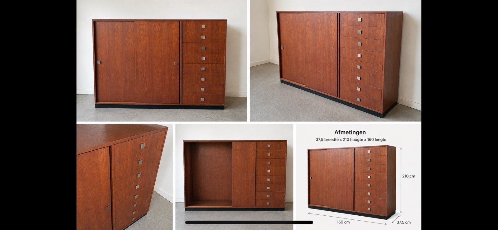 Mooie vintage kleerkast, Ophalen, Zo goed als nieuw