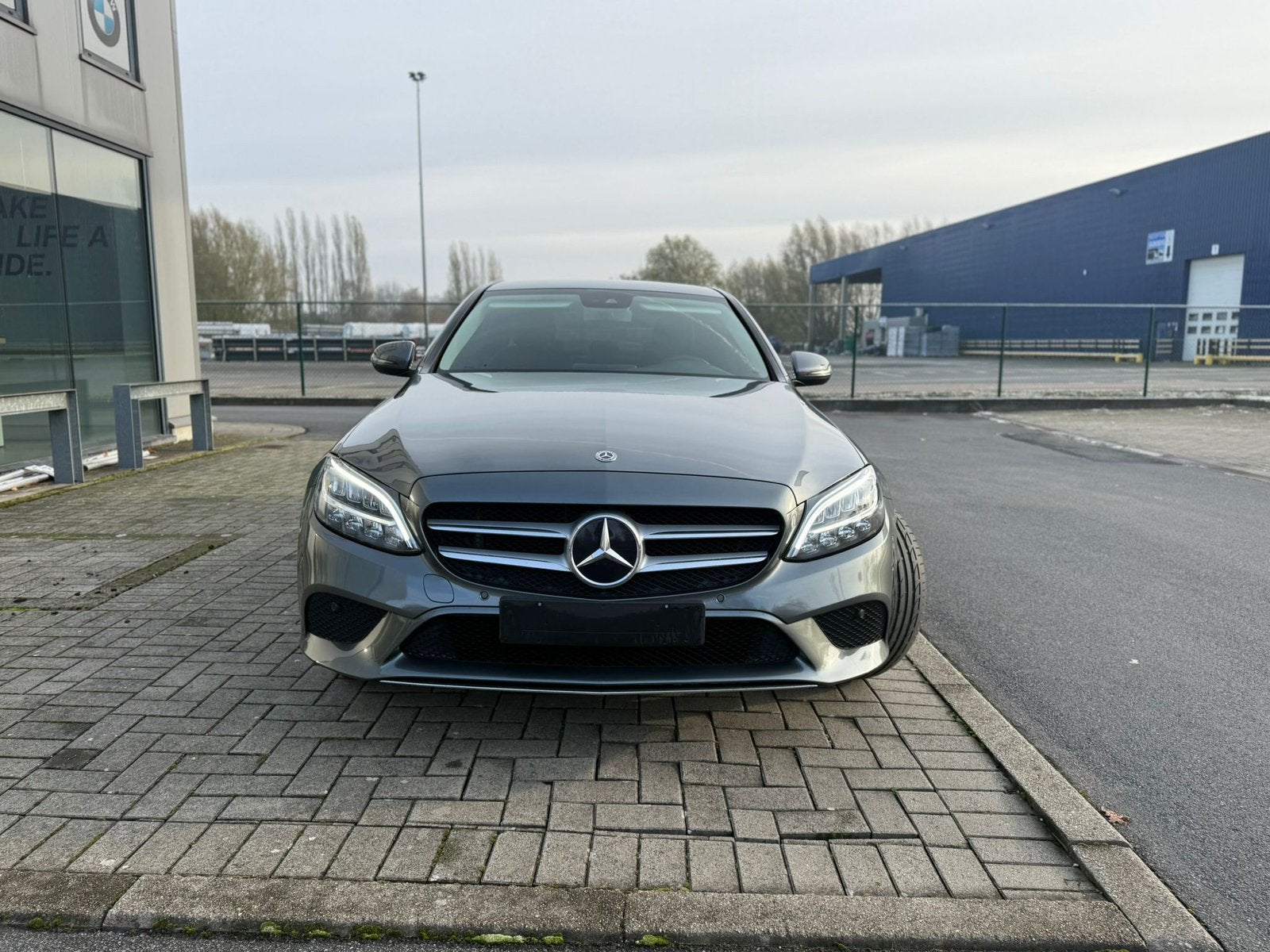 MERCEDES BENZ C-180 AMG-PAC- 9.G 12.2018 KM-111.750., Autos, Argent ou Gris, Achat, Entreprise, Noir