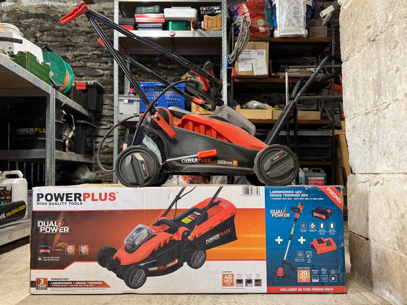 Tondeuse powerplus, Enlèvement, Comme neuf