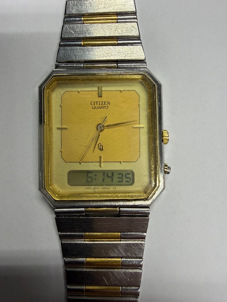 Montre Citizen pour homme Ana - Digi Quartz, Montre-bracelet, Enlèvement ou Envoi, Citizen, Acier