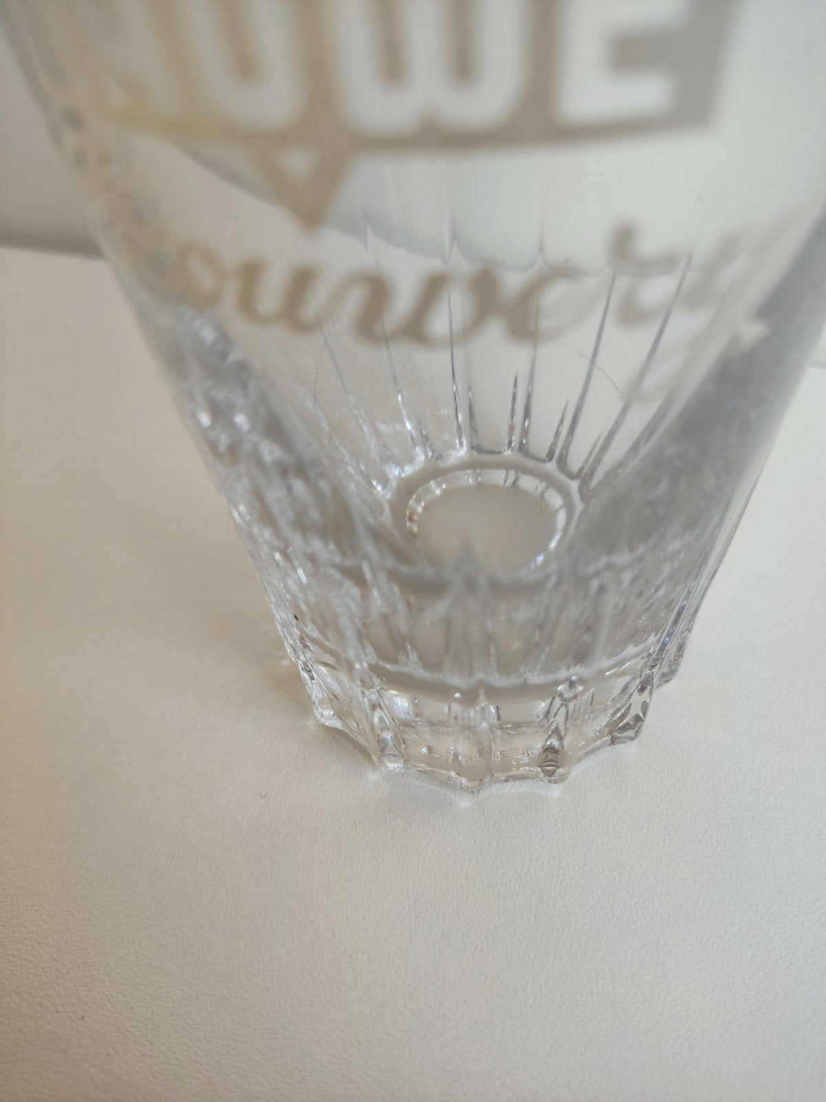 Verre à bière vintage - Brasserie Vlaamsch Lauwe (Rare), Enlèvement, Comme neuf, Verre ou Verres, Autres marques