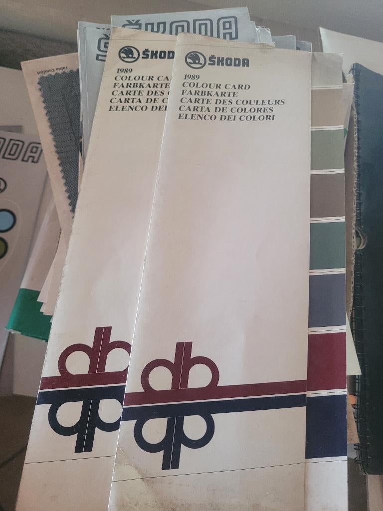 Carte des Couleurs Škoda 1989, Autres marques, Comme neuf, Enlèvement, Divers