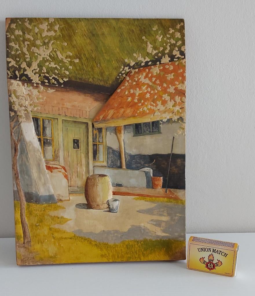3D reliëf schilderij in hout, Ophalen of Verzenden