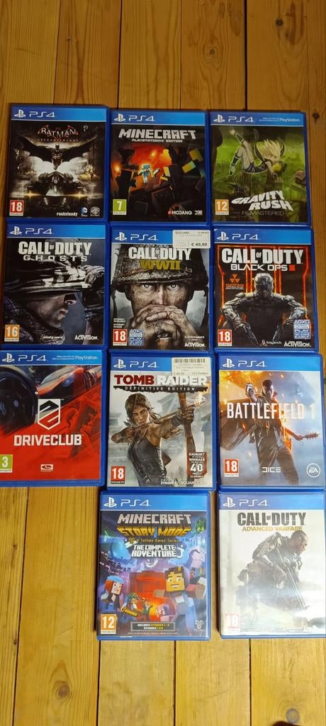 Lot ps4 spellen, Ophalen