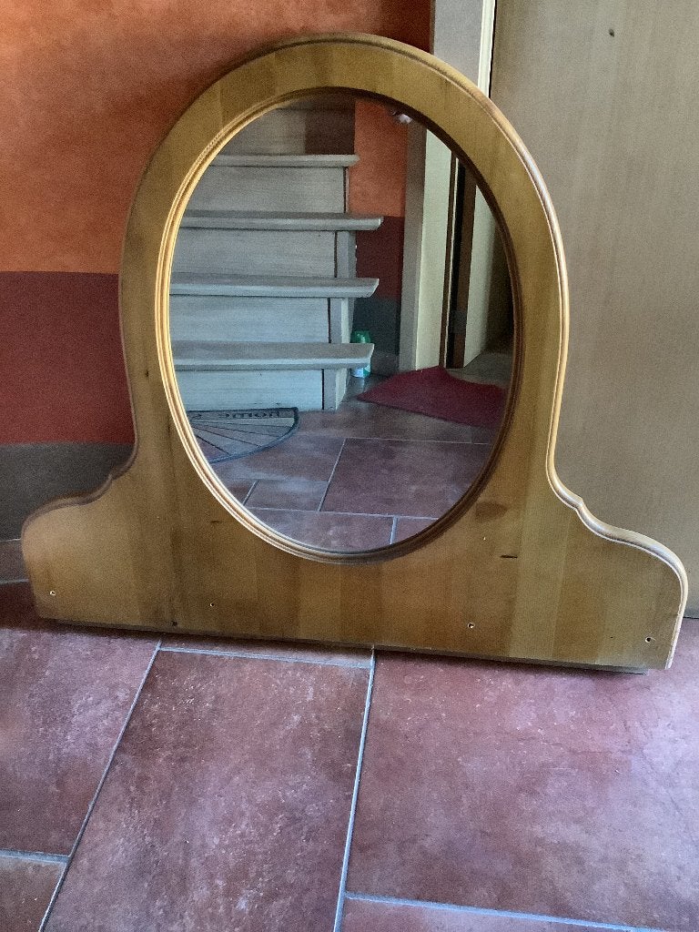 Miroir, Enlèvement, Utilisé, Ovale, Moins de 100 cm