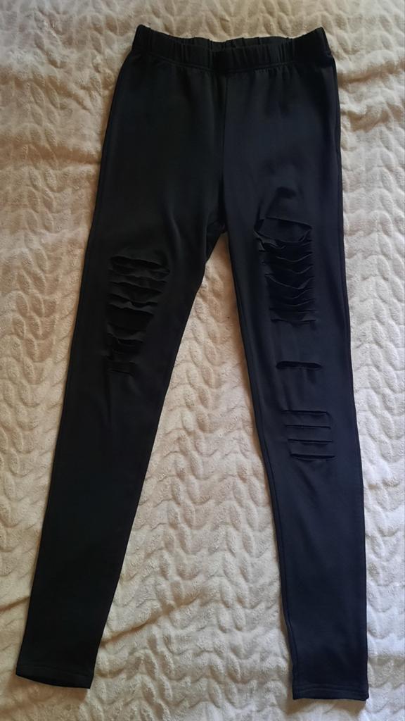 L.B.C sexy gescheurde legging "S", L.B.C, Zwart, Ophalen of Verzenden, Zo goed als nieuw