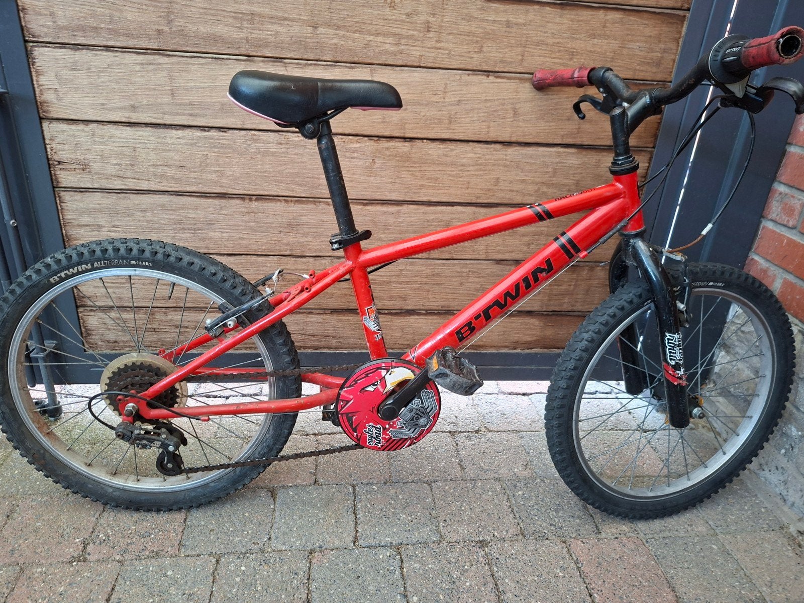 kinderfiets 20 inch mtb, Ophalen, Gebruikt, Staal, Velgrem