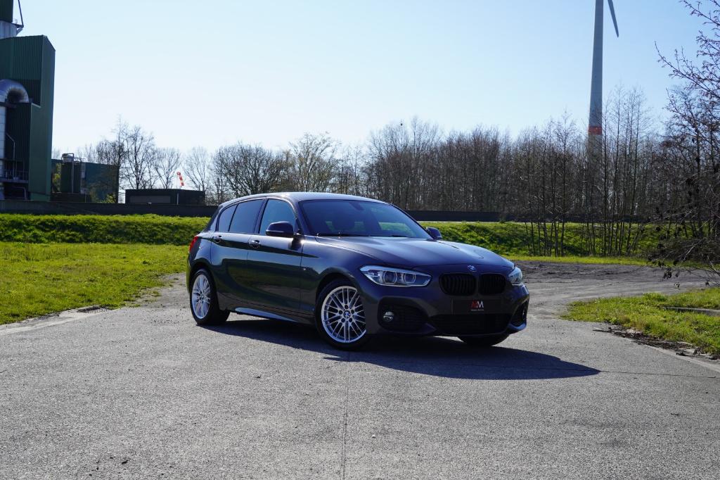 Prachtige Bmw 116i F20 M pakket van 2018 met 119.000Km, Argent ou Gris, Achat, Euro 6, Entreprise