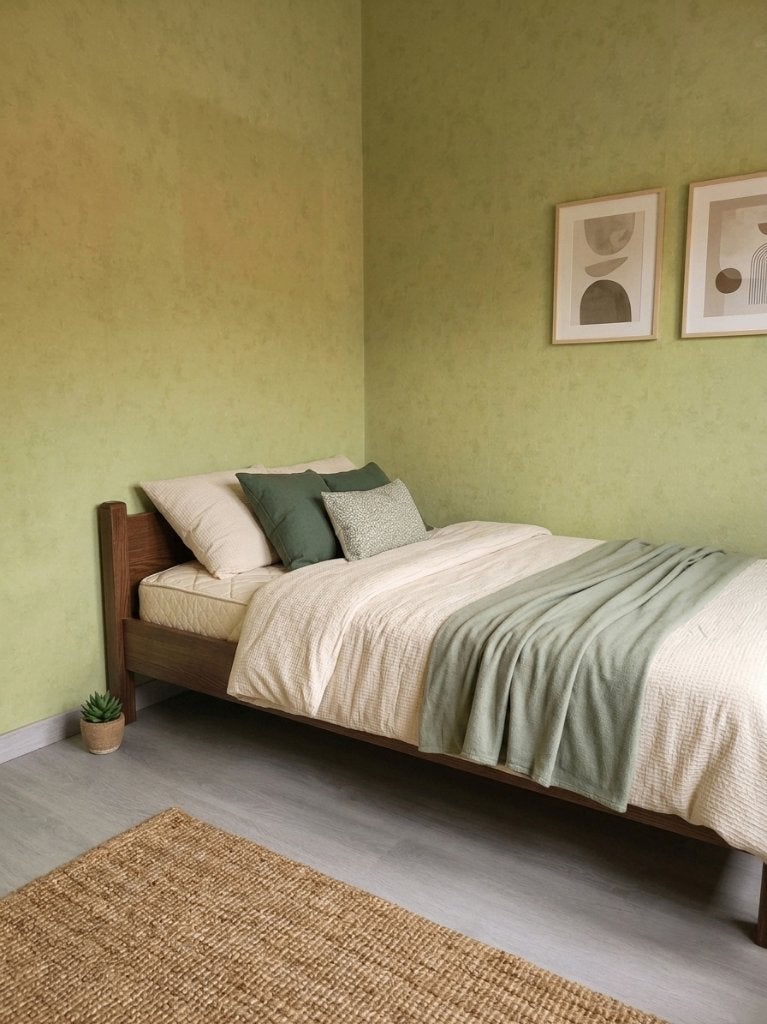 Stevig eenpersoonsbed 90x200 – donker hout, Ophalen, Gebruikt, 90 cm, Eenpersoons