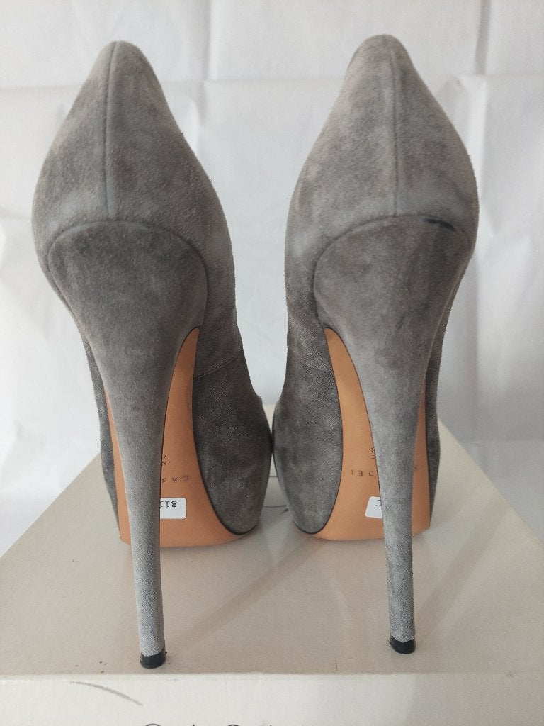 811C* Casadei - escarpins gris full cuir high heels (38), Vêtements | Femmes, Gris, Chaussures à haut talons, Comme neuf, Casadei