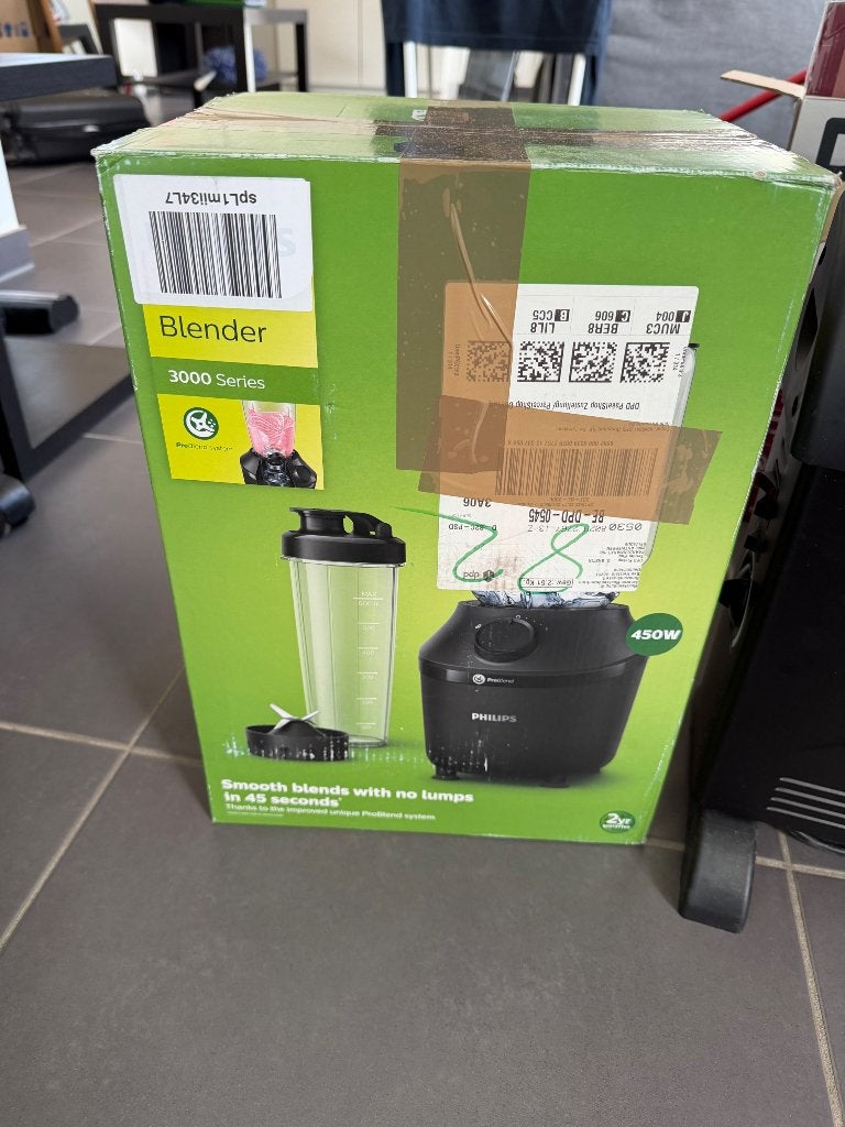 Blender - Philips, Ophalen, Gebruikt, 1 tot 2 liter, 3 snelheden of meer