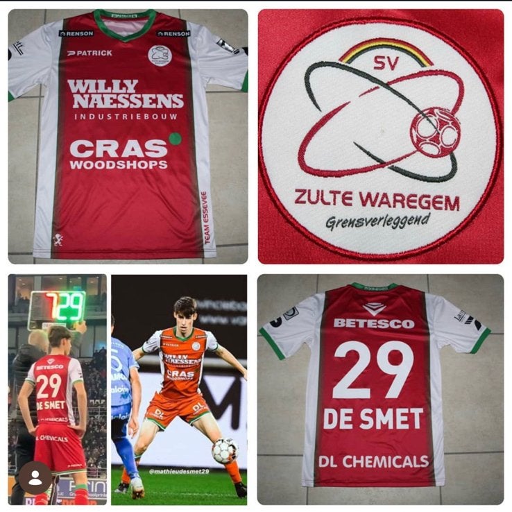 Matchworn shirt Mathieu De Smet Zulte Waregem, Enlèvement ou Envoi, Maillot