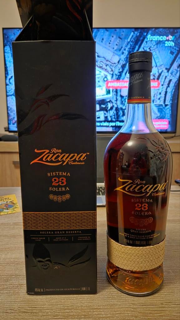 Zacapa 23 jaar oude rum 1 liter Nieuw!, Ophalen of Verzenden, Nieuw, Overige typen, Vol