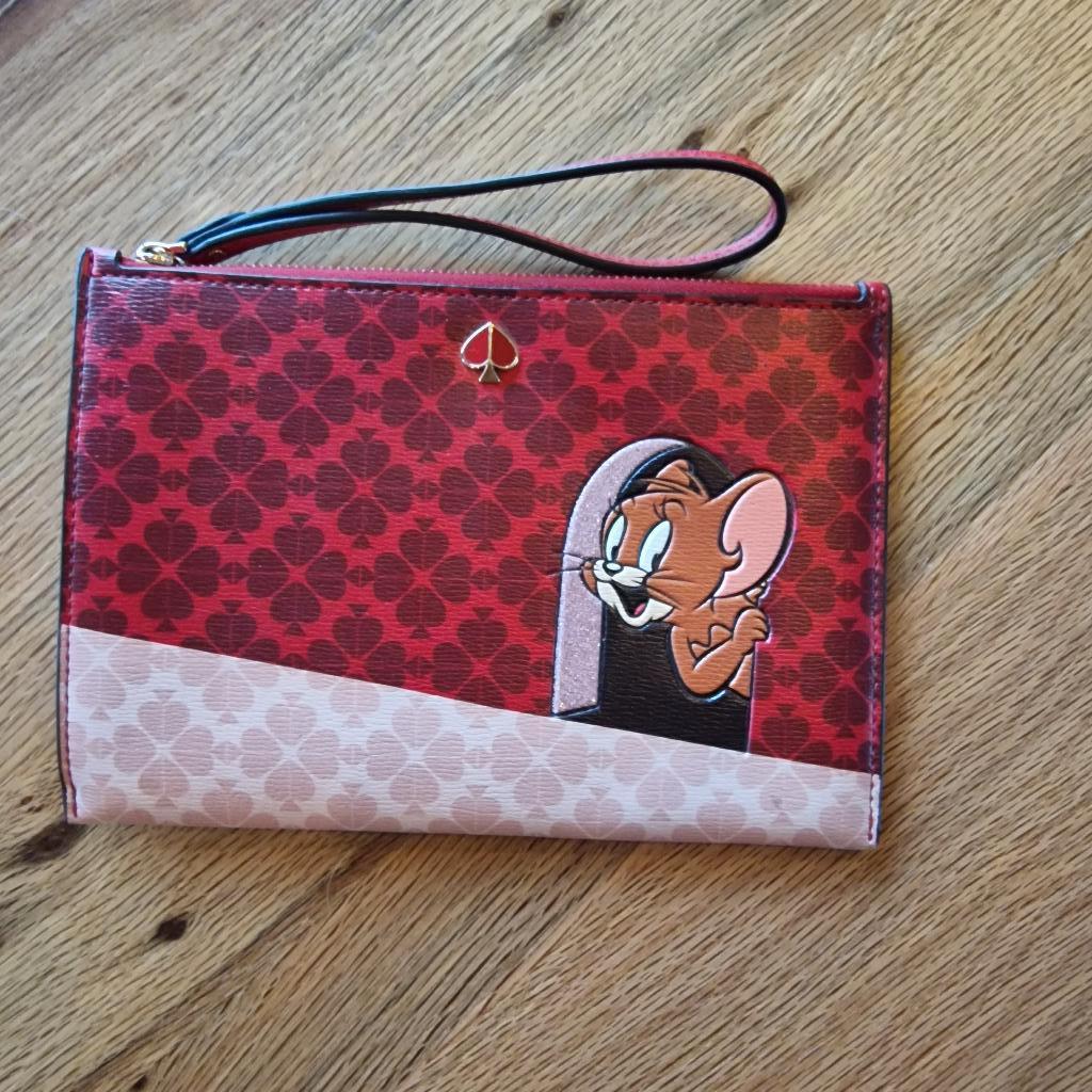 Clutch Tom & Jerry Kate Spade, Handtassen en Accessoires, Ophalen of Verzenden, Nieuw, Rood, Avondtasje