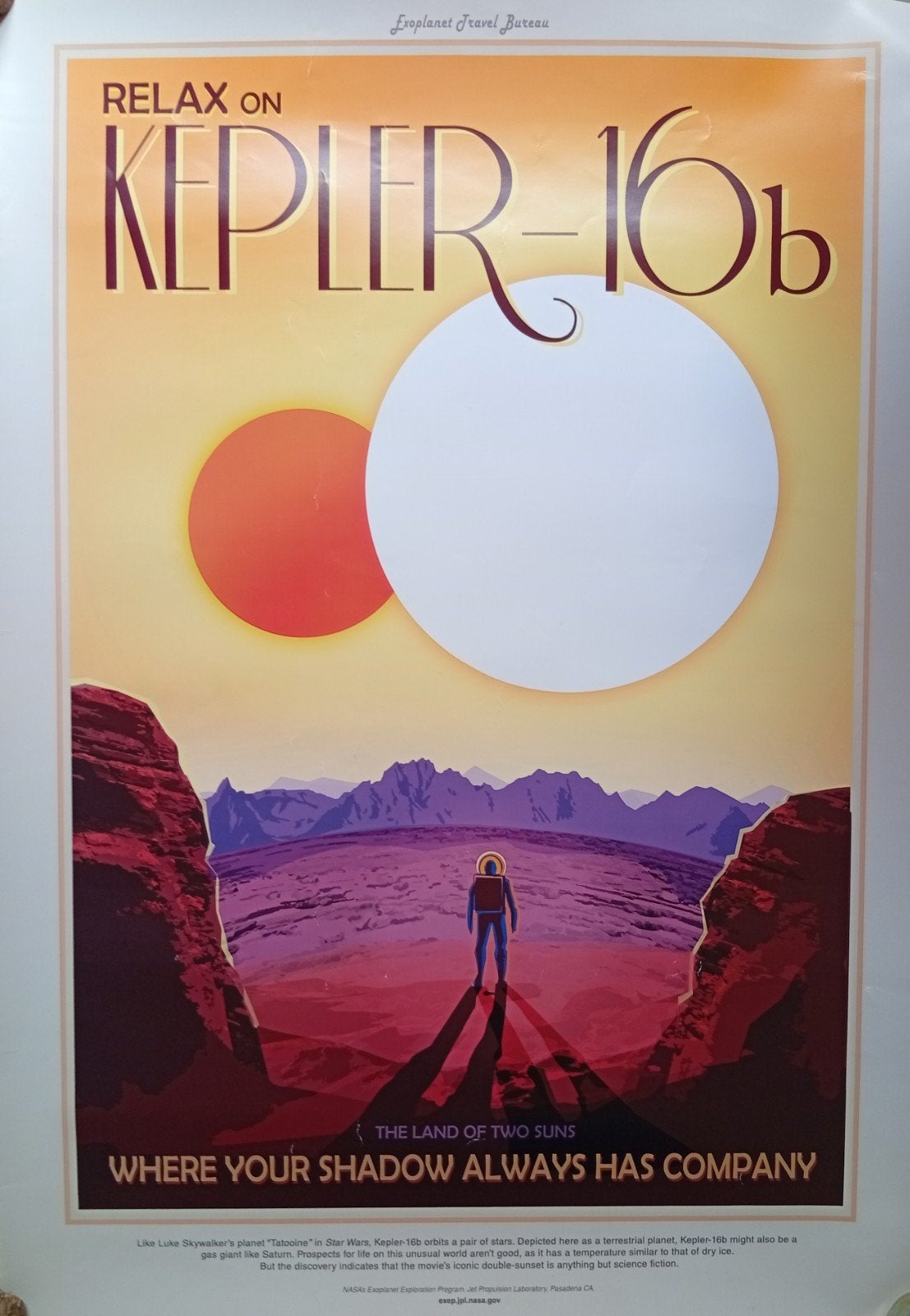 NASA. Kepler 16. Sciencefiction. Poster