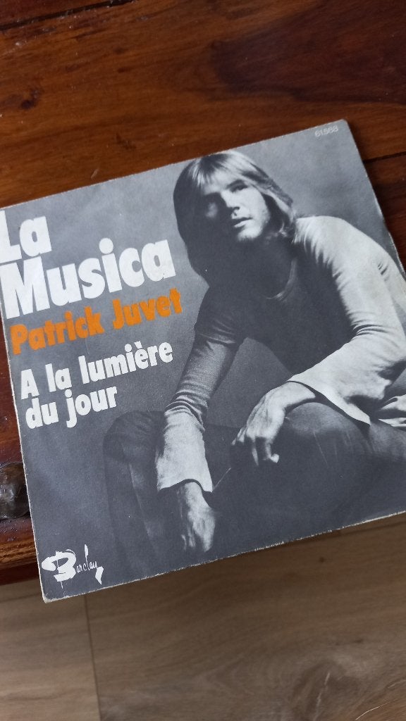 Vinyl (45t) patrick juvet "la musica", CD & DVD, Enlèvement, Comme neuf, Pop