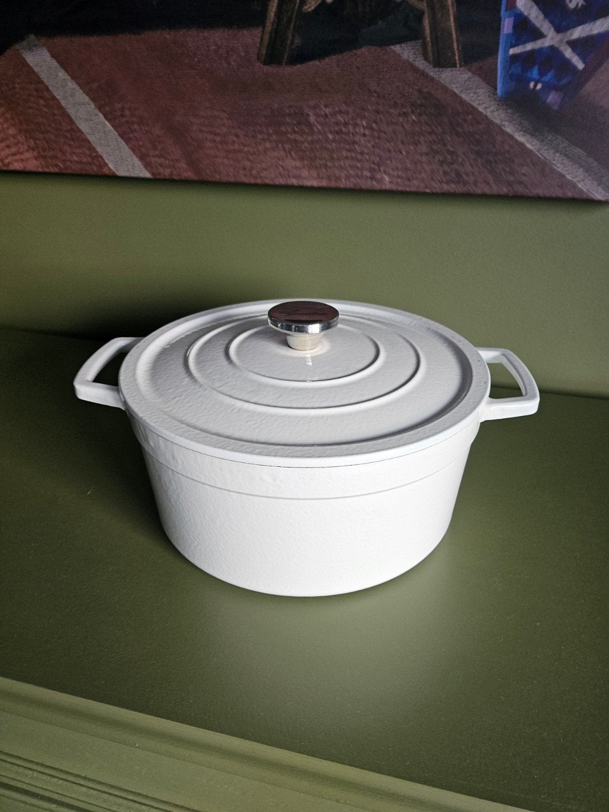 cocotte fonte émaillée LAGOSTINA, Huis en Inrichting, Met deksel, Ophalen, Gietijzer, Braadpan