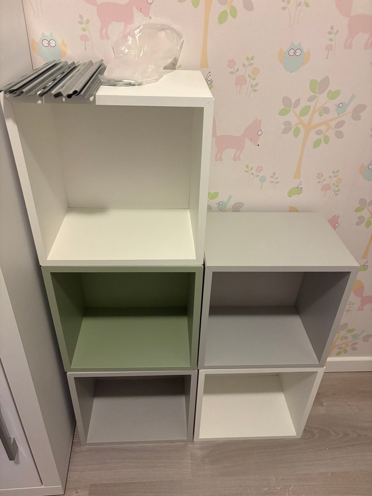 Set van 5 IKEA Eket wandkastjes, 25 à 50 cm, Moins de 100 cm, Comme neuf, Enlèvement