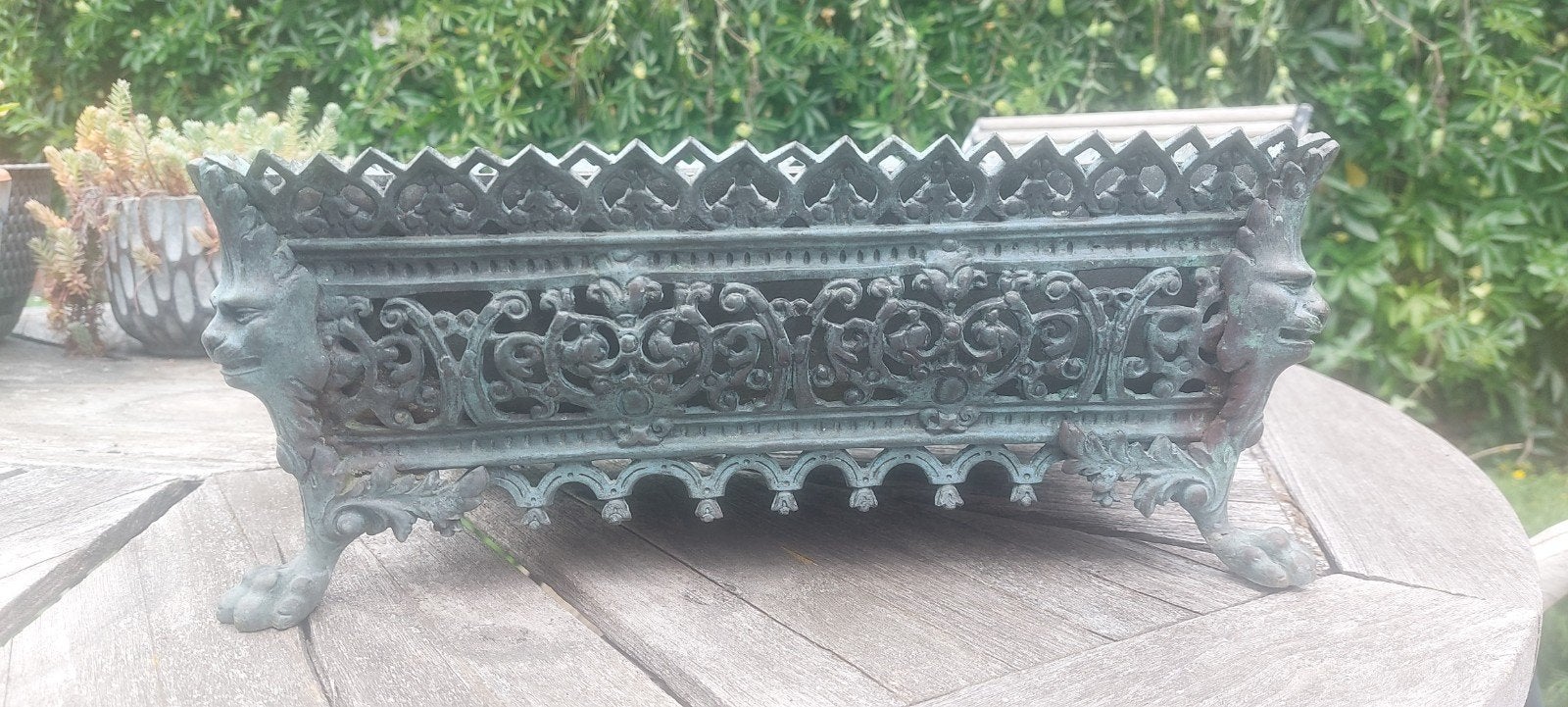 ijzeren bloembak., Tuin en Terras, Ophalen