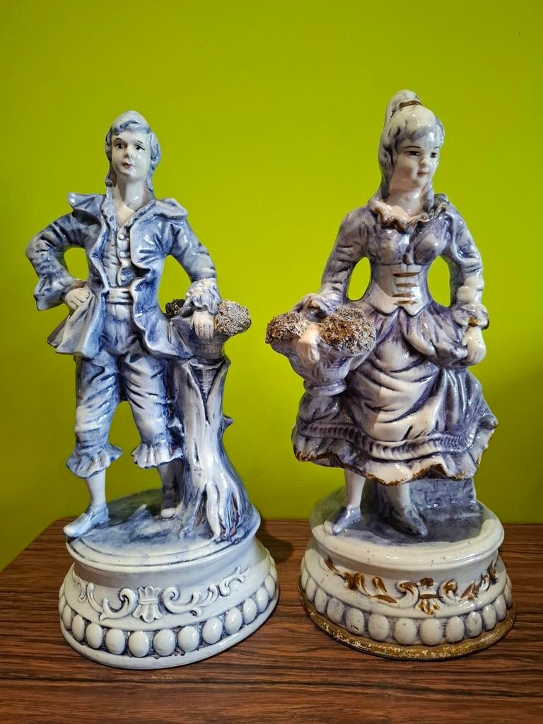 Capodimonte Heer en Dame in barokstijl, Huis en Inrichting, Ophalen of Verzenden