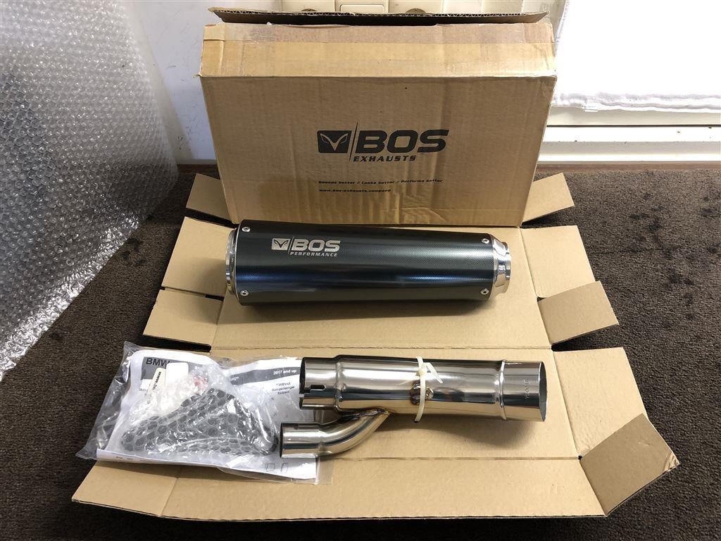 Bos Ssec RR Carbon Steel uitlaat demper BMW S1000RR 17-18, Ophalen of Verzenden, Nieuw