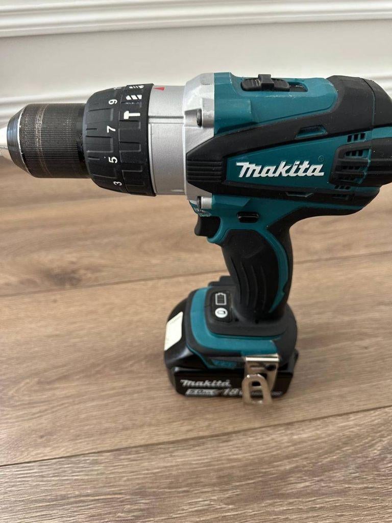 Makita schroef/boormachine 18V DHP458, Ophalen, Zo goed als nieuw, Minder dan 400 watt, Boor- en Schroefmachine