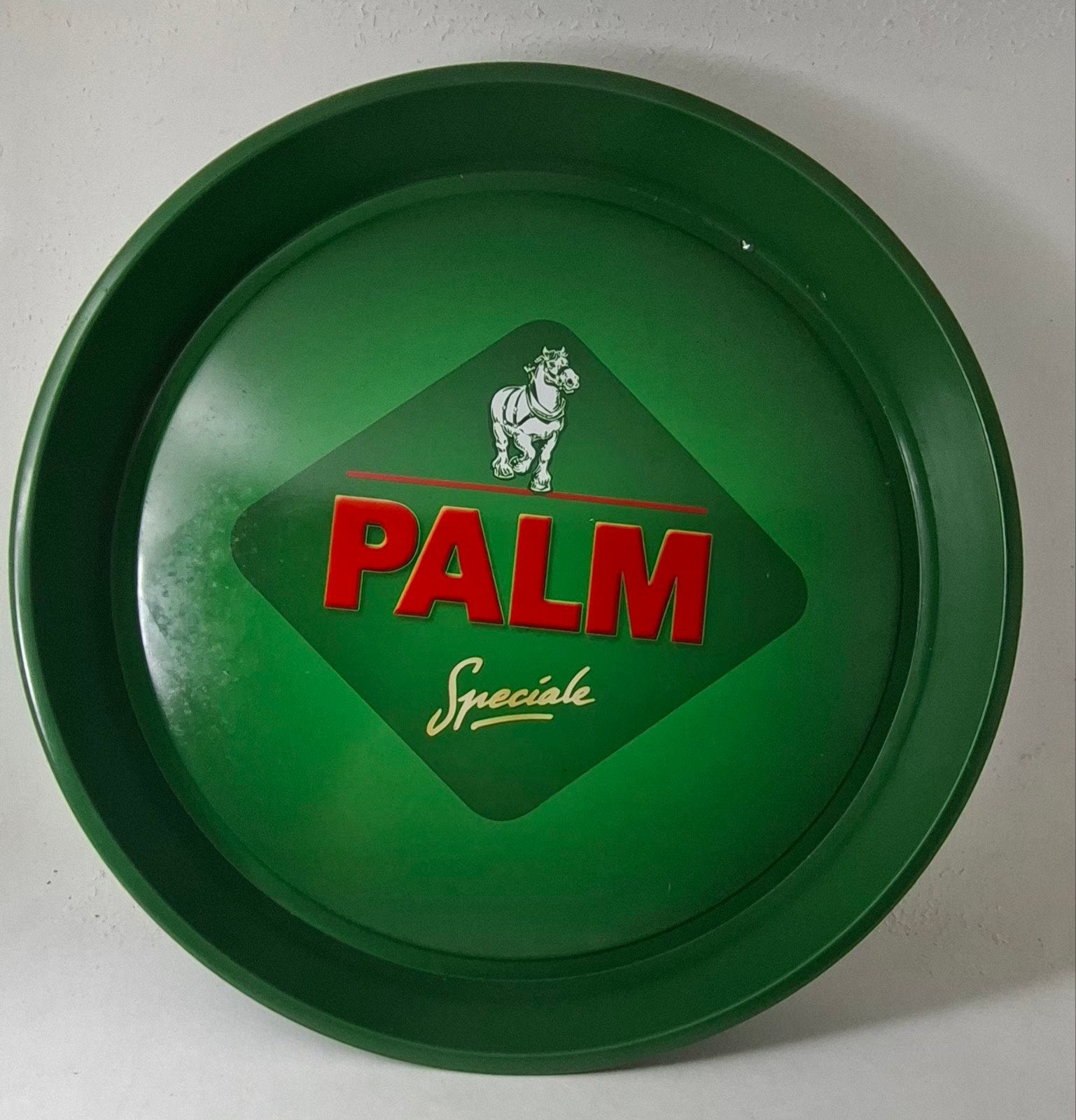 Plateau à bière Original Palm Special — Vintage Green, Enlèvement ou Envoi, Utilisé, Panneau, Plaque ou Plaquette publicitaire