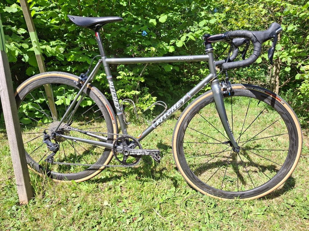 Stalen racefiets Ritchey road logic in maat 55, Fietsen en Brommers, Fietsen | Racefietsen, Ophalen, Gebruikt, Carbon, Heren