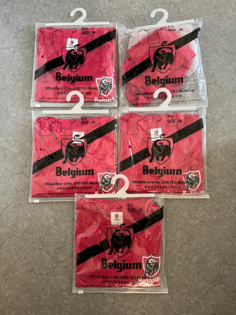 5 shirts Rode Duivels nieuw, Verzamelen, Ophalen of Verzenden, Zo goed als nieuw