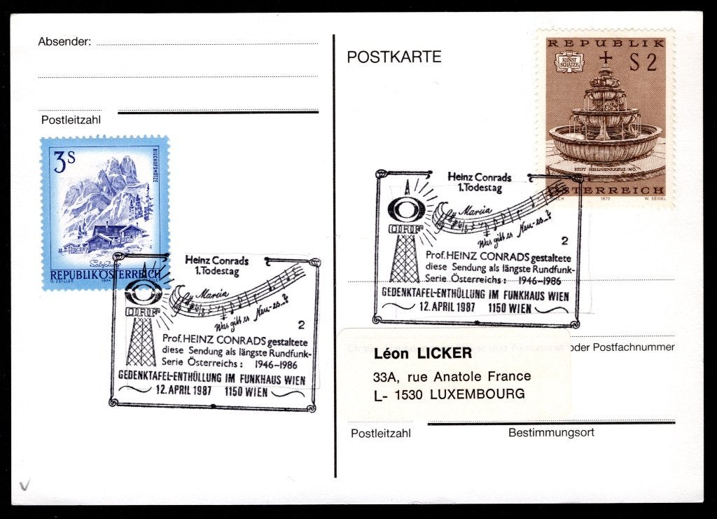 OOSTENRIJK Yt. 1212 Postkaart 1972, Postzegels en Munten, Postzegels | Europa | Oostenrijk, Verzenden, Gestempeld