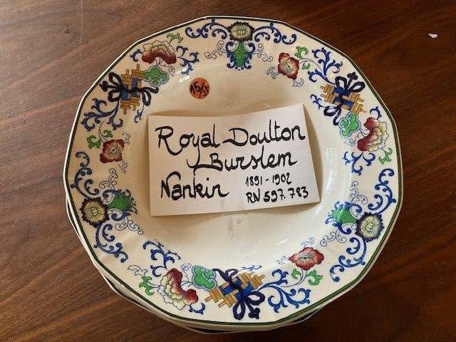 6 Borden Royal Doulton Burslem Nankin, Ophalen