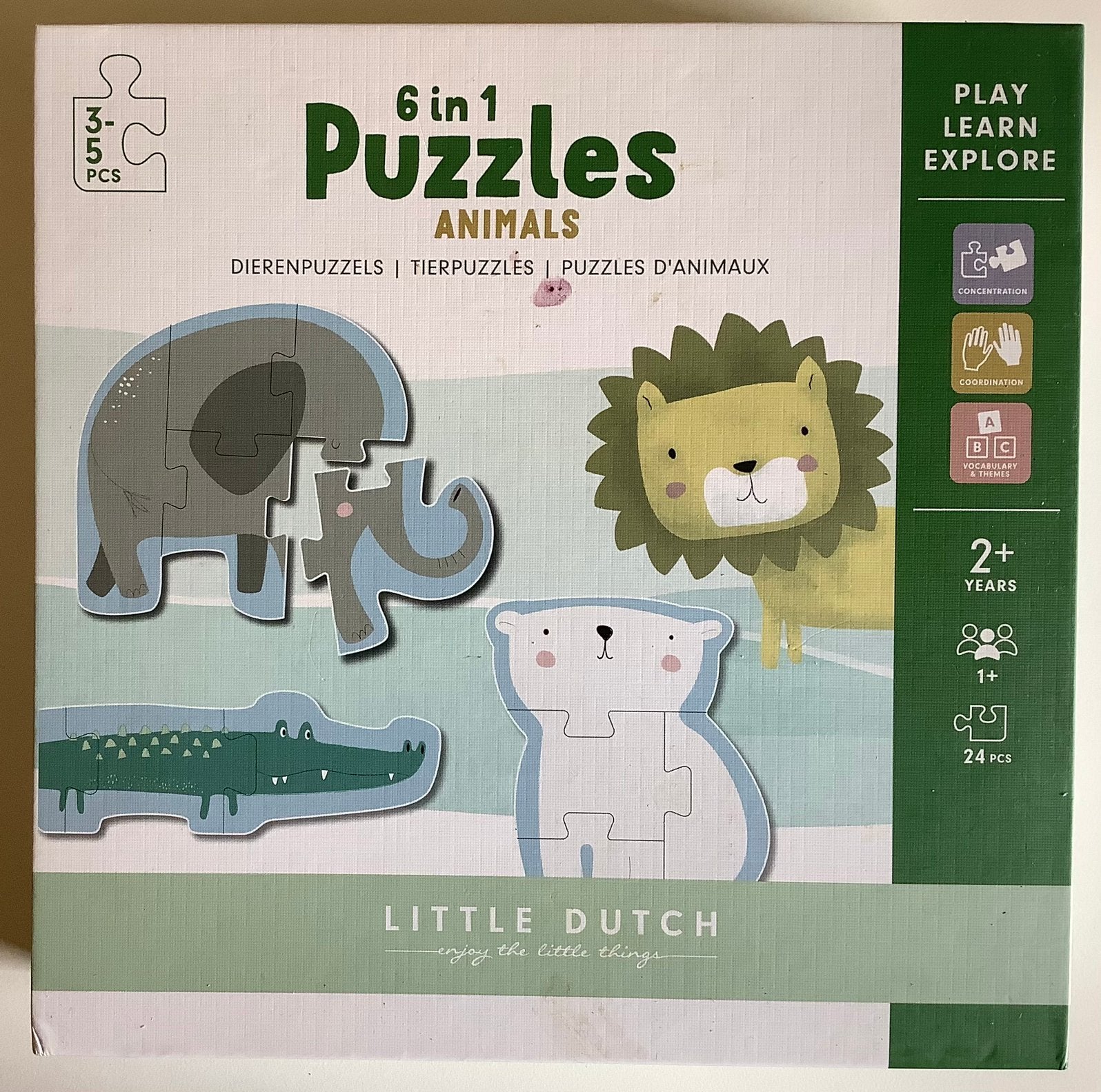 Leuke set dierenpuzzeltjes - Little Dutch, Ophalen, Zo goed als nieuw