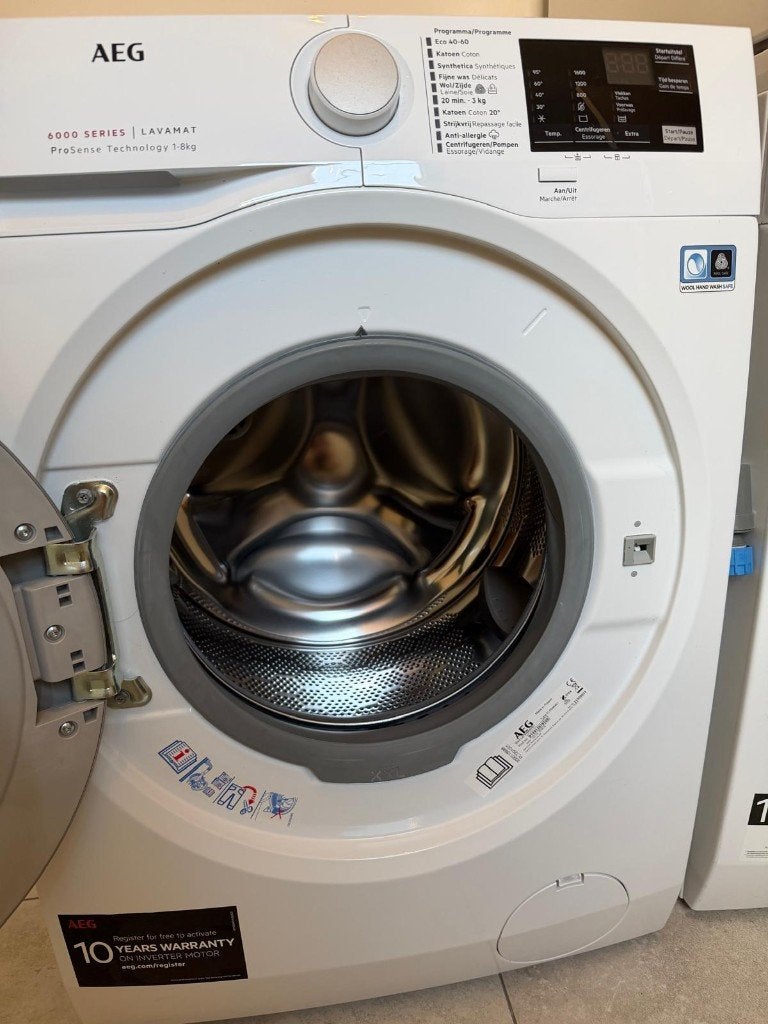 AEG 6000 Wasmachine - perfecte staat, Ophalen, Handwasprogramma, Zo goed als nieuw, Voorlader