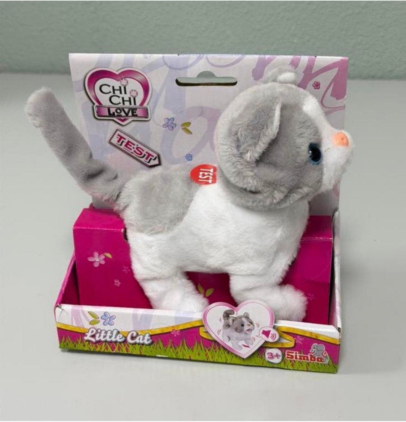 Chat en peluche interactif CHICHI LOVE - bouge et miaule, Enlèvement ou Envoi, Neuf