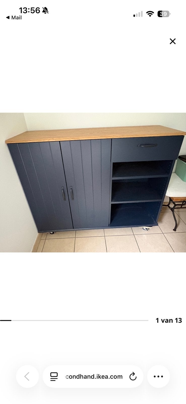 Dressoir, Huis en Inrichting, Ophalen, Overige materialen, 100 tot 150 cm, Modern landelijk