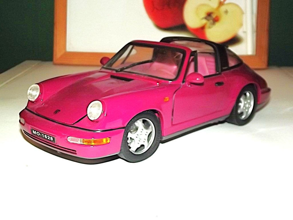 Porsche 911 (964) targa Anson 1:18, Ophalen of Verzenden, Gebruikt, Auto, Anson