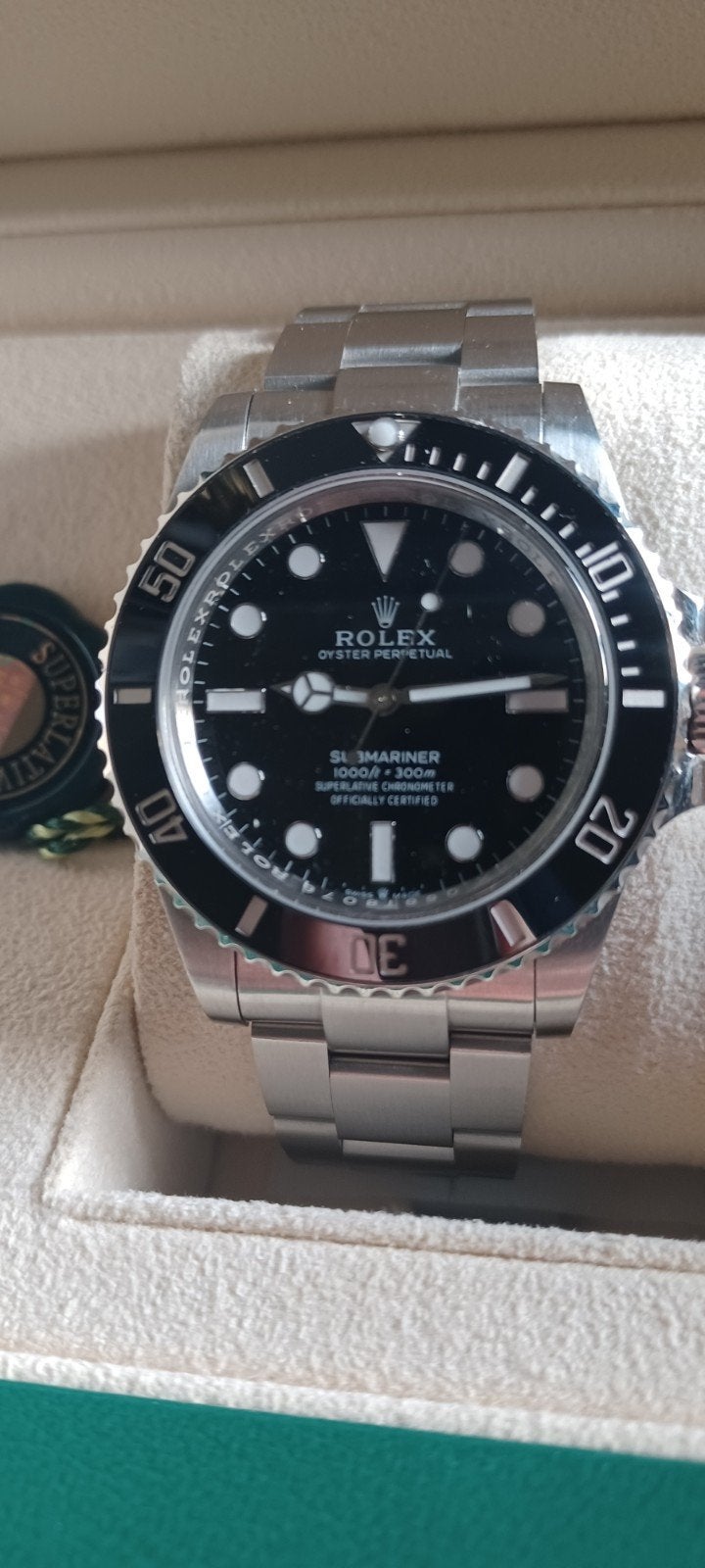 polsuurwerk ´Rolex Submariner´No Date ref:124060., Staal, Polshorloge, Ophalen of Verzenden, Zo goed als nieuw