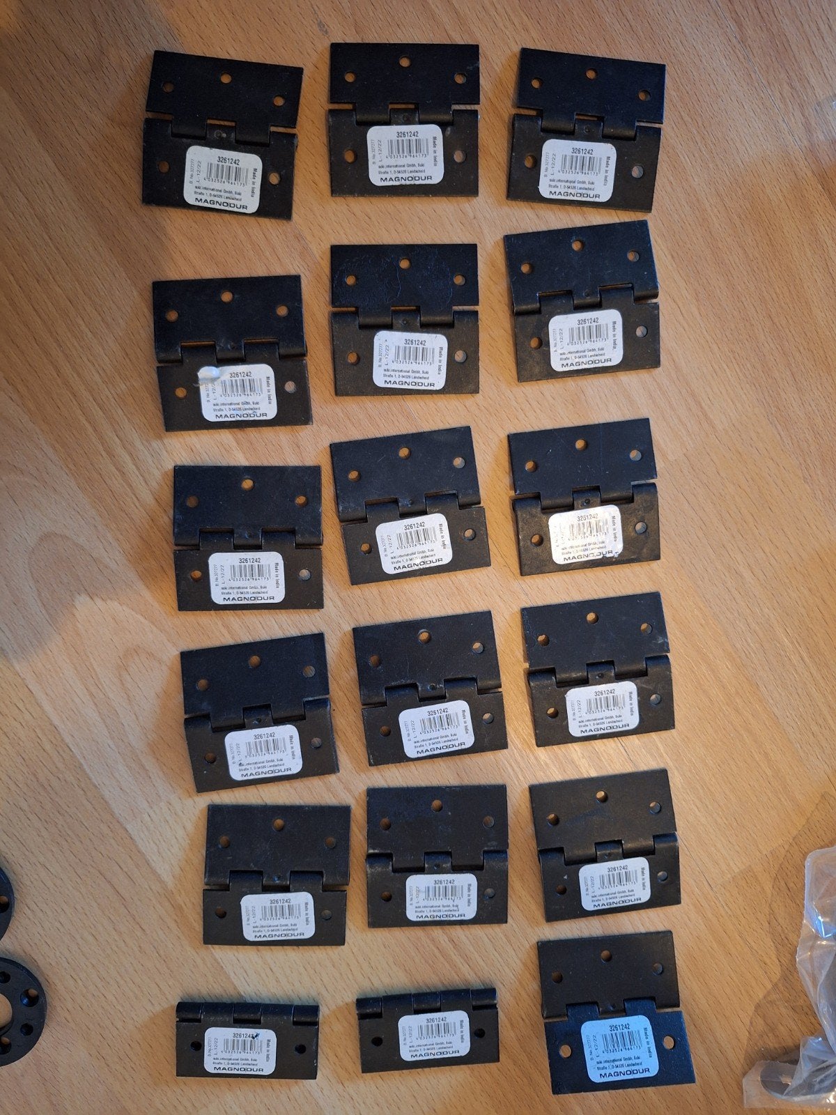 10x Scharnier universeel vierkant magnodur zwart 60x60, Doe-het-zelf en Bouw, Hang- en Sluitwerk, Ophalen of Verzenden, Nieuw