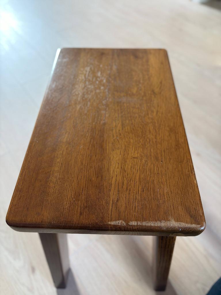 houten tafeltje, Huis en Inrichting, Ophalen, Minder dan 45 cm, Minder dan 55 cm, Gebruikt