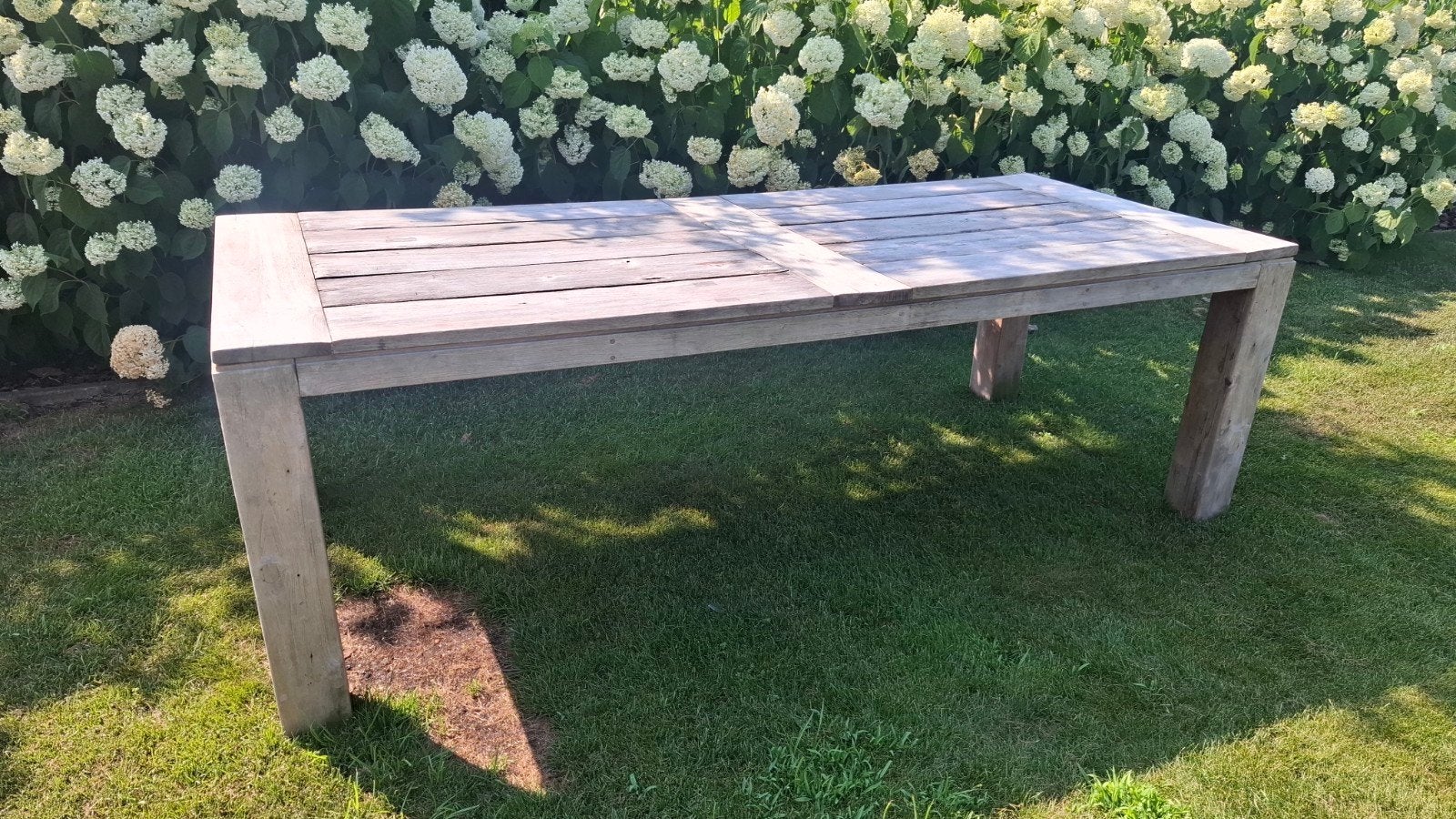Tuintafel uit teakhout, Tuin en Terras, Tuintafels, Ophalen, Teakhout