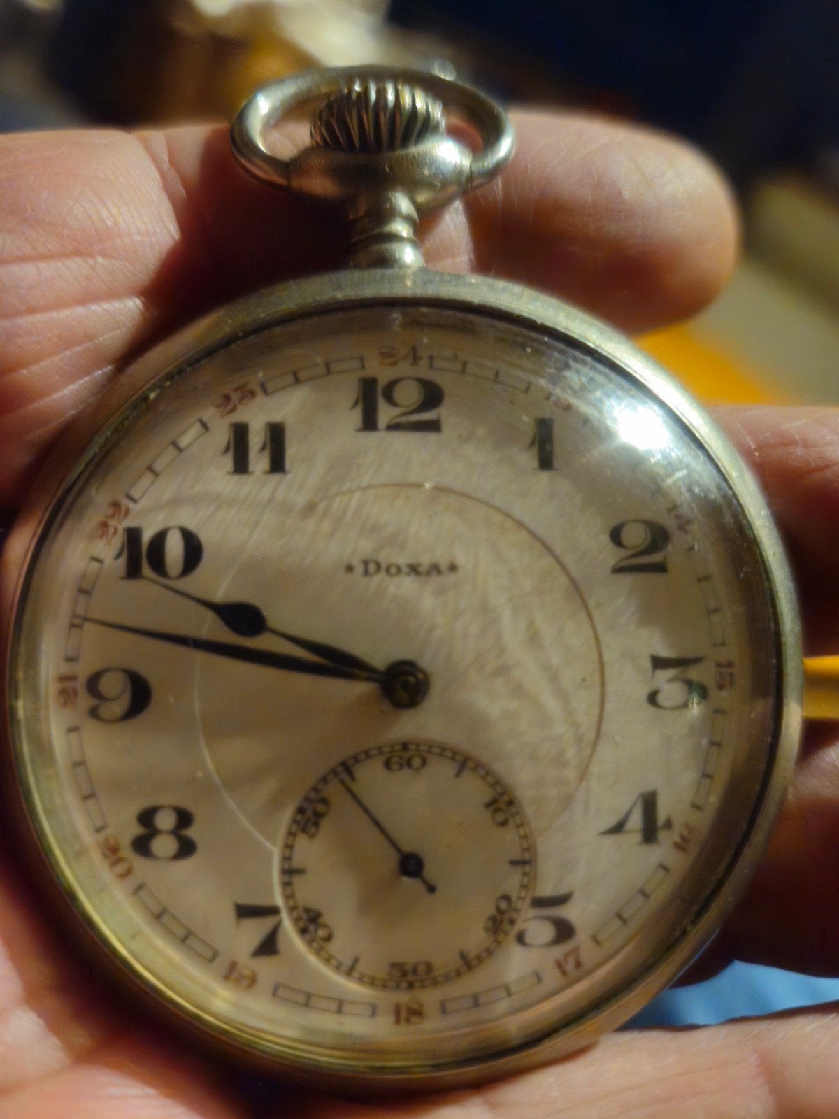 montre gousset Doxa en argent (rare)., Enlèvement ou Envoi