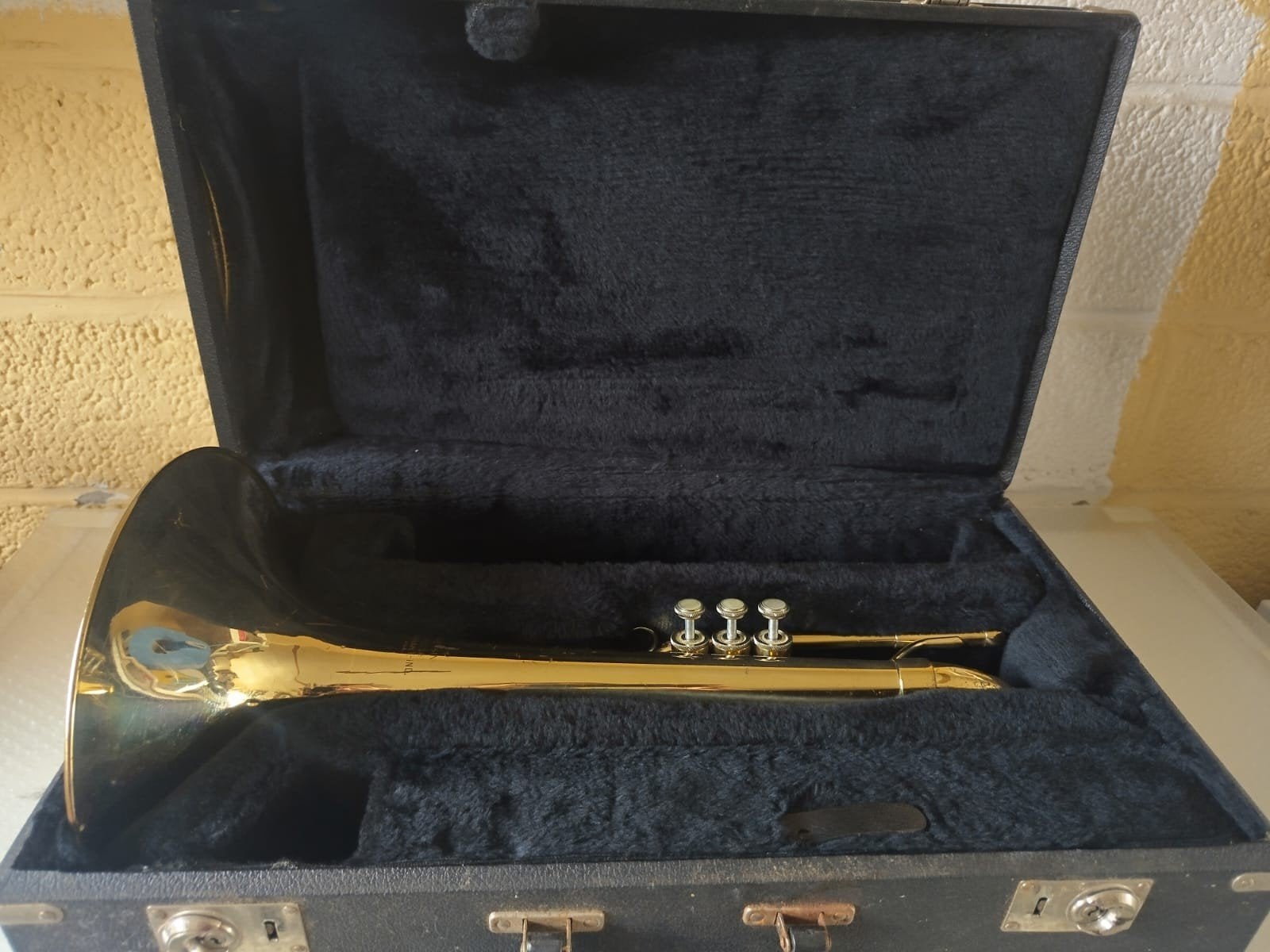 Minibus STRAIGHT en althoorn, Musique & Instruments, Instruments à vent | Cors, Utilisé, Saxhorn ou Cor en mi bémol, Avec valise