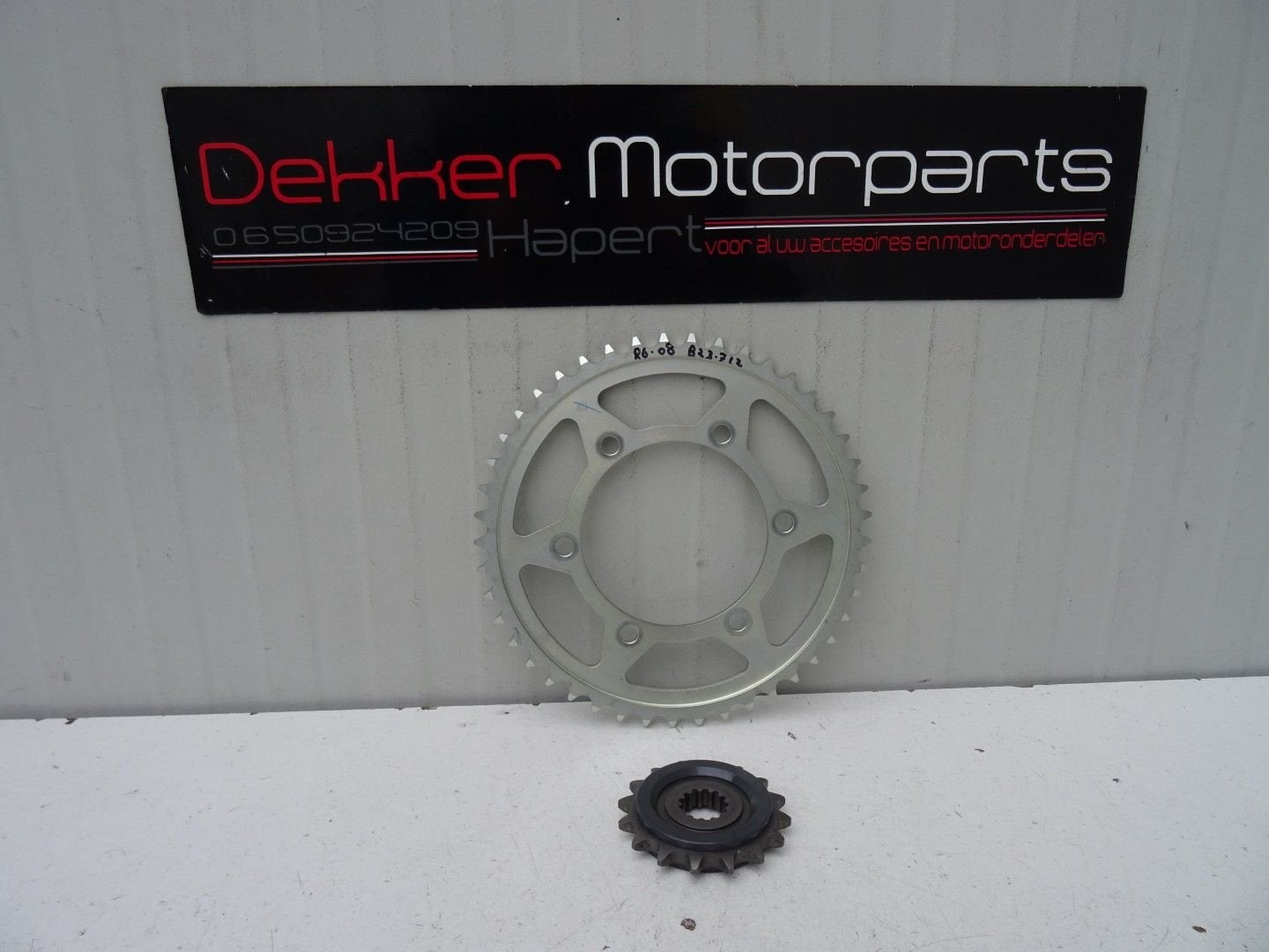 Origineel Voor Achter Tandwiel Yamaha YZF R6 2008-2016 RJ15, Motoren, -, -, Nieuw, Ophalen of Verzenden