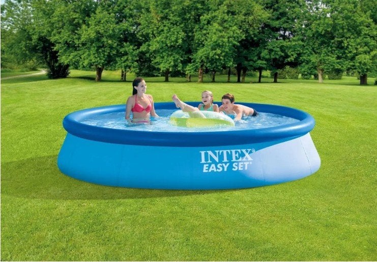 Complete set van 4 m rond tuinzwembad - 1 keer gebruikt!, Tuin en Terras, Ophalen, Gebruikt, Opblaaszwembad, 80 tot 120 cm