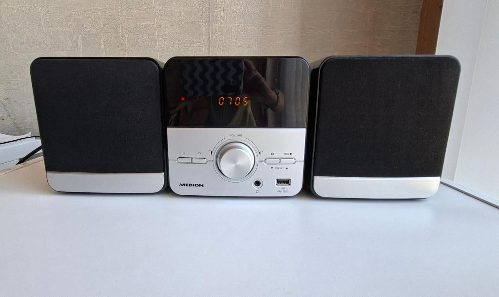 Micro stereoketen Medion, Losse componenten, Zo goed als nieuw, Tuner of Radio, Ophalen
