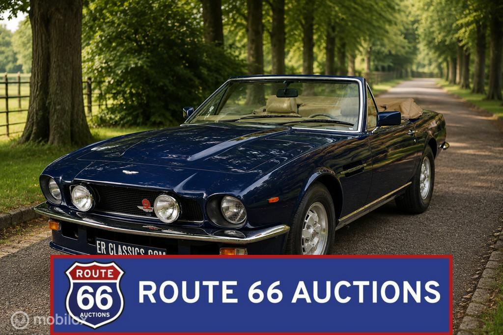 Aston-Martin V8 Volante Cabriolet LHD | 1981 | Route 66 Auct, Zwart, Bedrijf, Handgeschakeld, Overige carrosserie