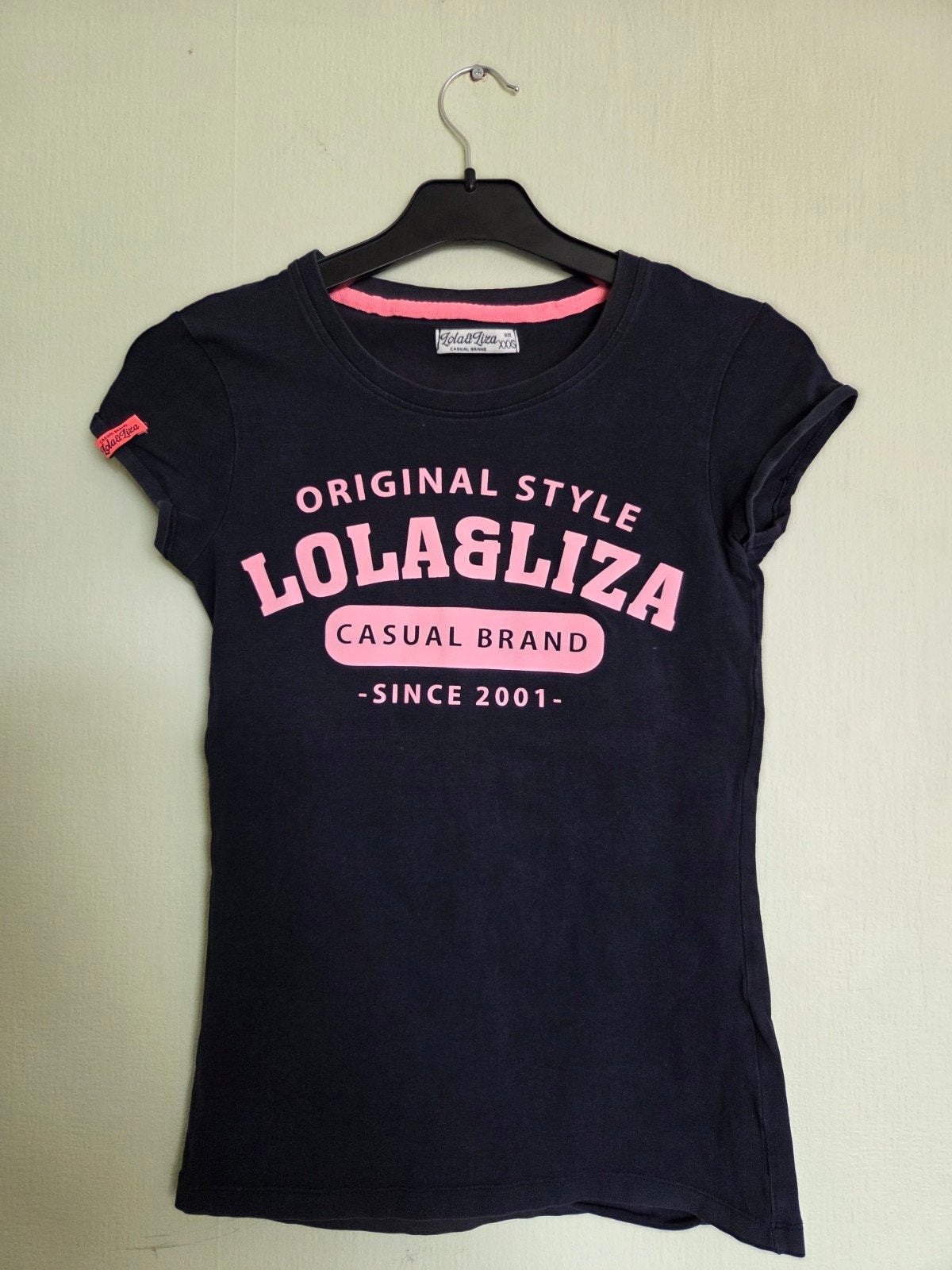 T-shirt met korte mouwen Lola&Liza , donkerblauw,  maar XXXS, Manches courtes, Enlèvement ou Envoi, Lola & Liza, Taille 34 (XS) ou plus petite